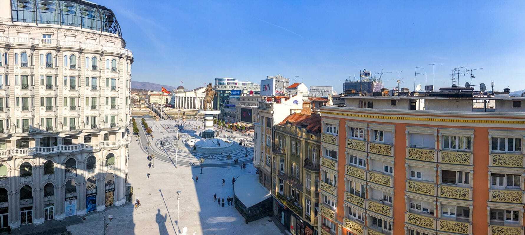 Hotel Square Skopje Exteriér fotografie